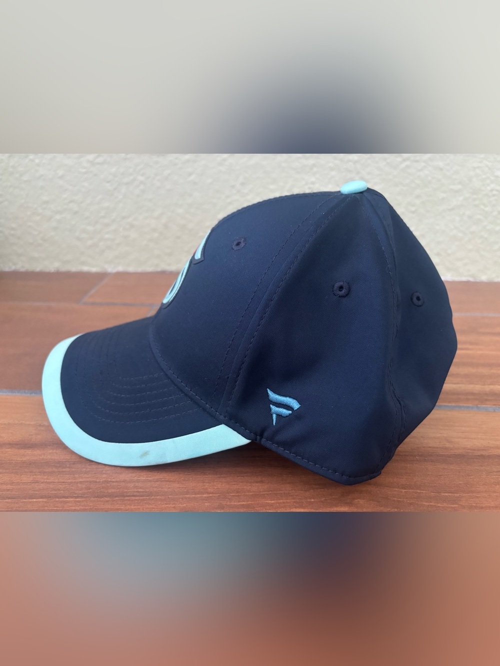 Fanatics Deep Sea Blue Seattle Kraken On Stage Podium A-Frame Adjustable Hat - Picture 3 of 7